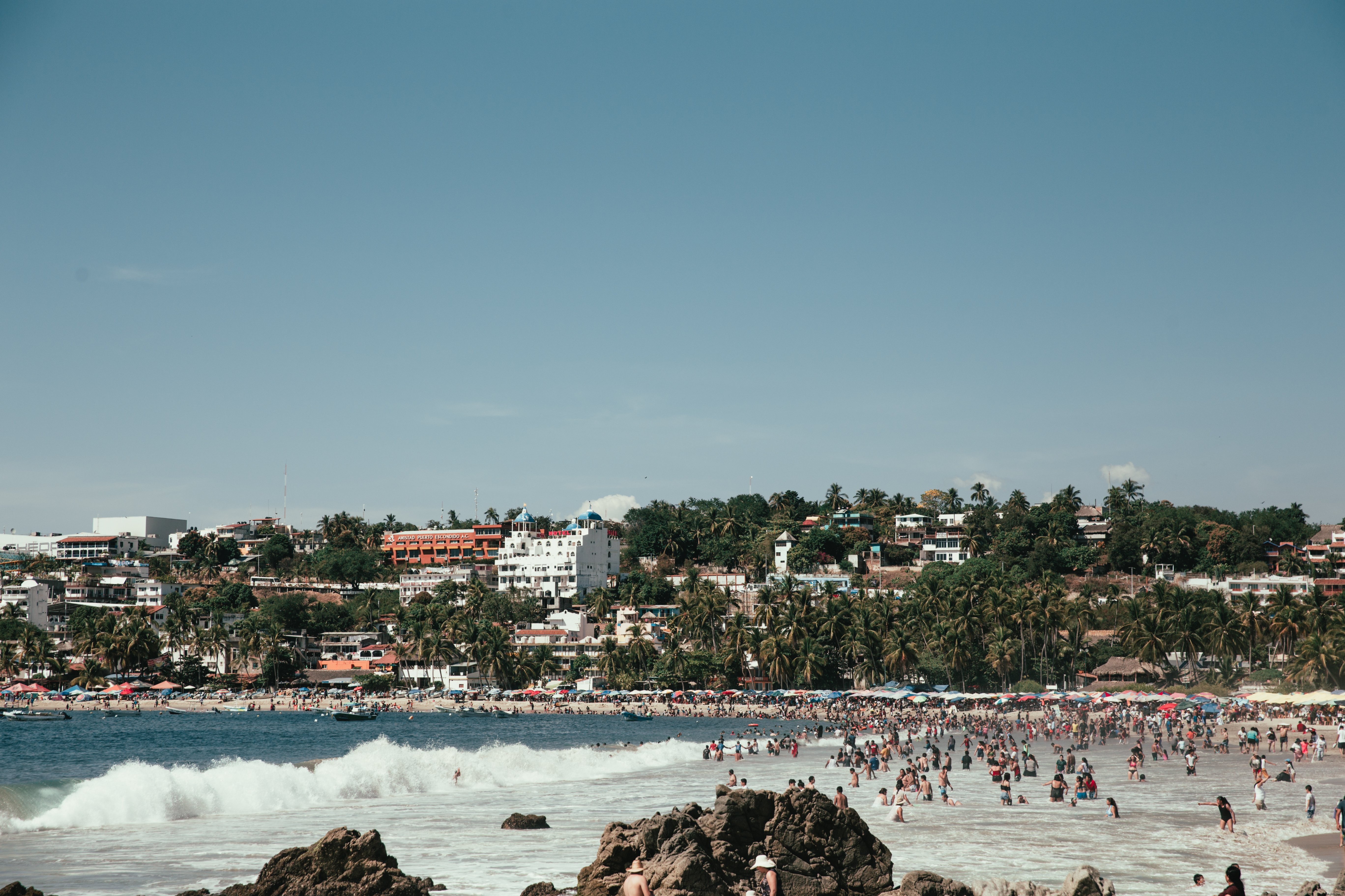 Photo d une plage urbaine tropicale