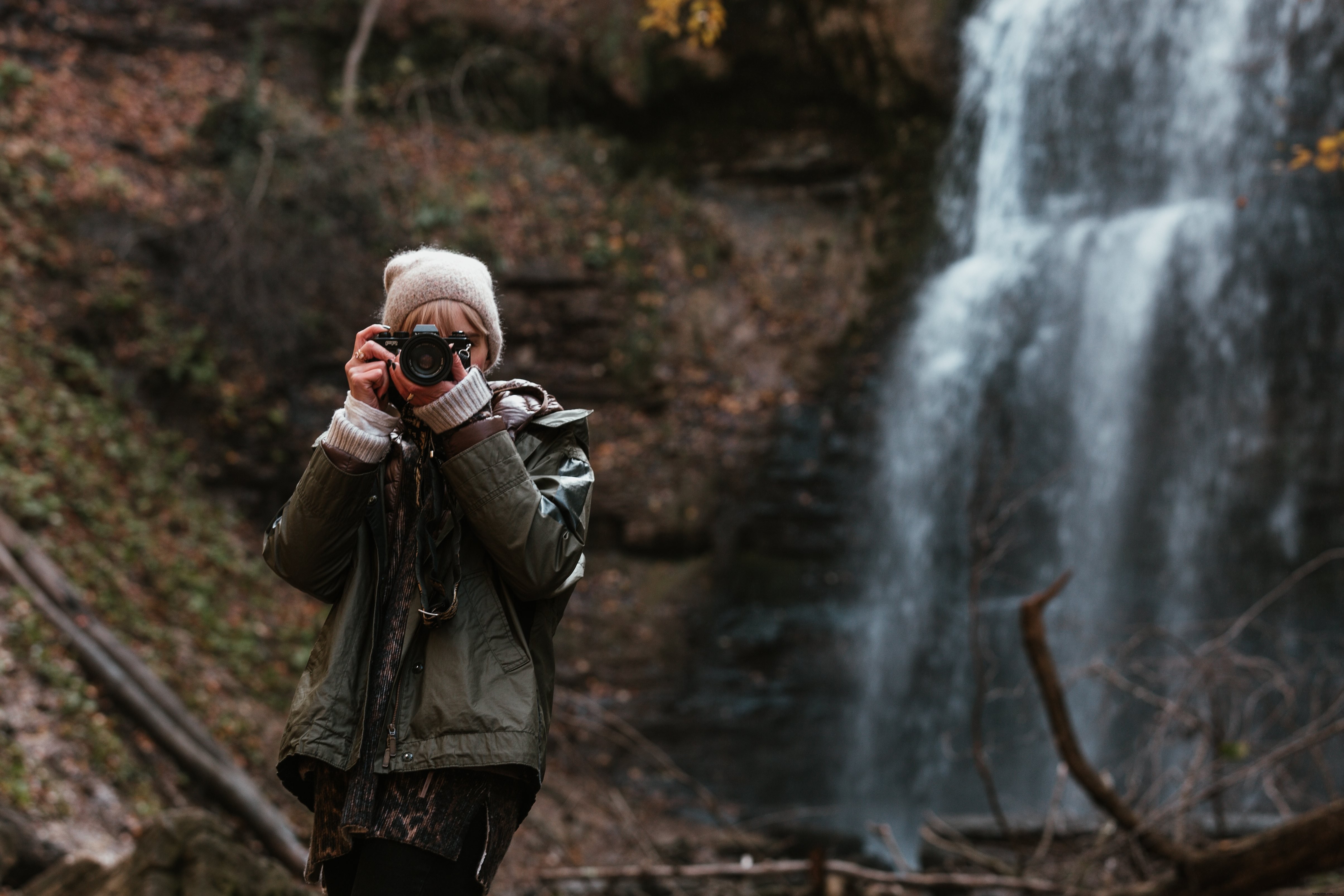 Photographe en pleine séance photo