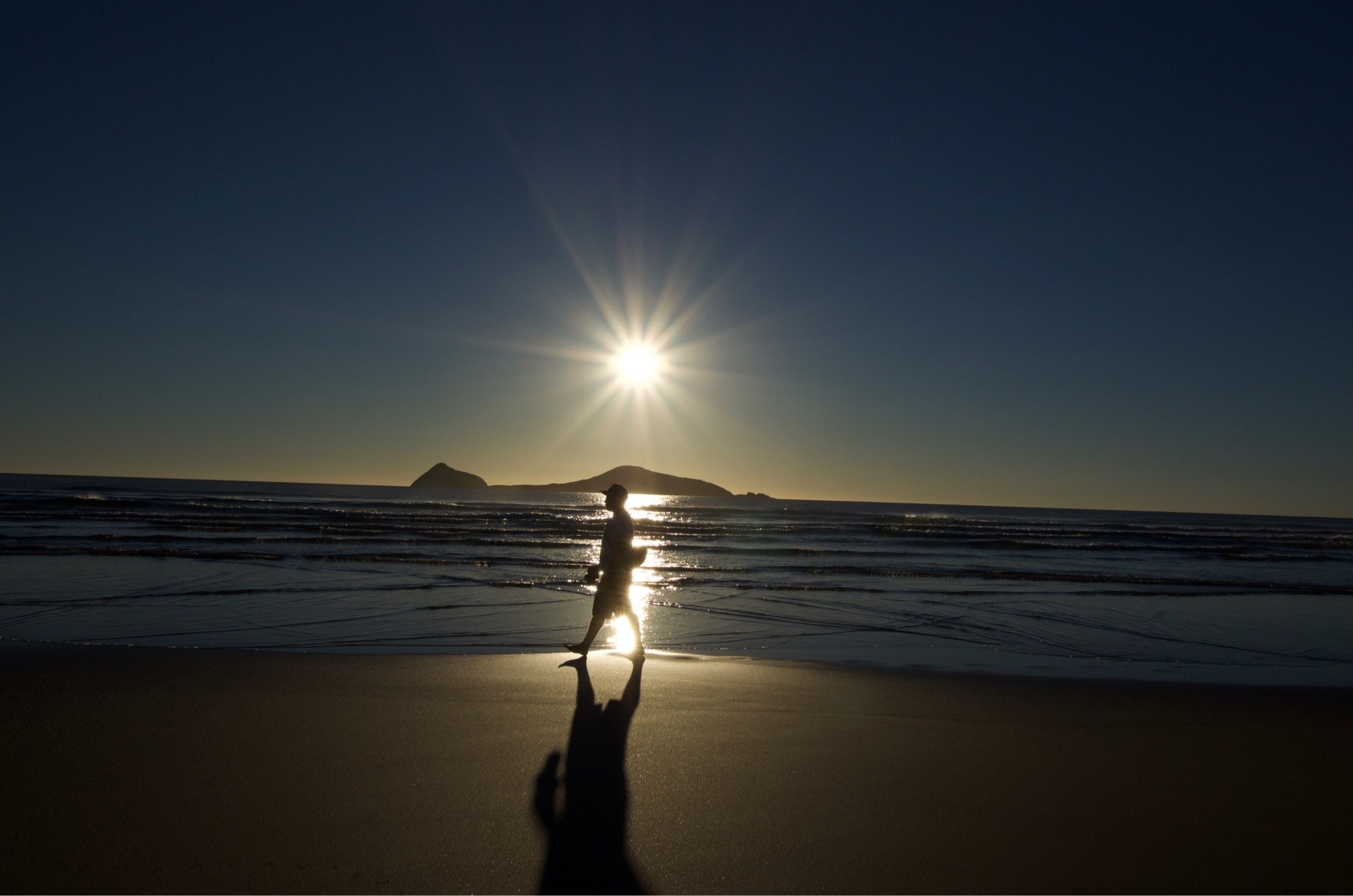Photo du lever de soleil à l horizon