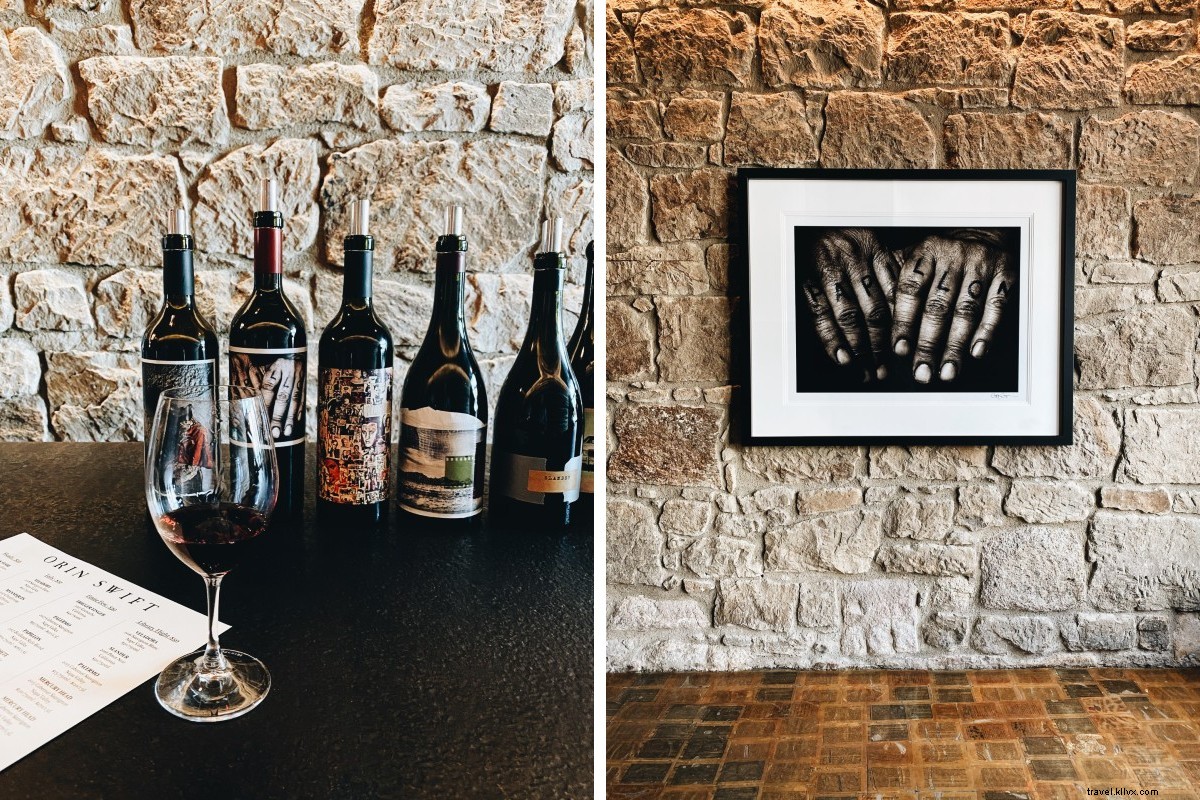 Plongée dans le vin rouge, blanc et le design en Californie viticole