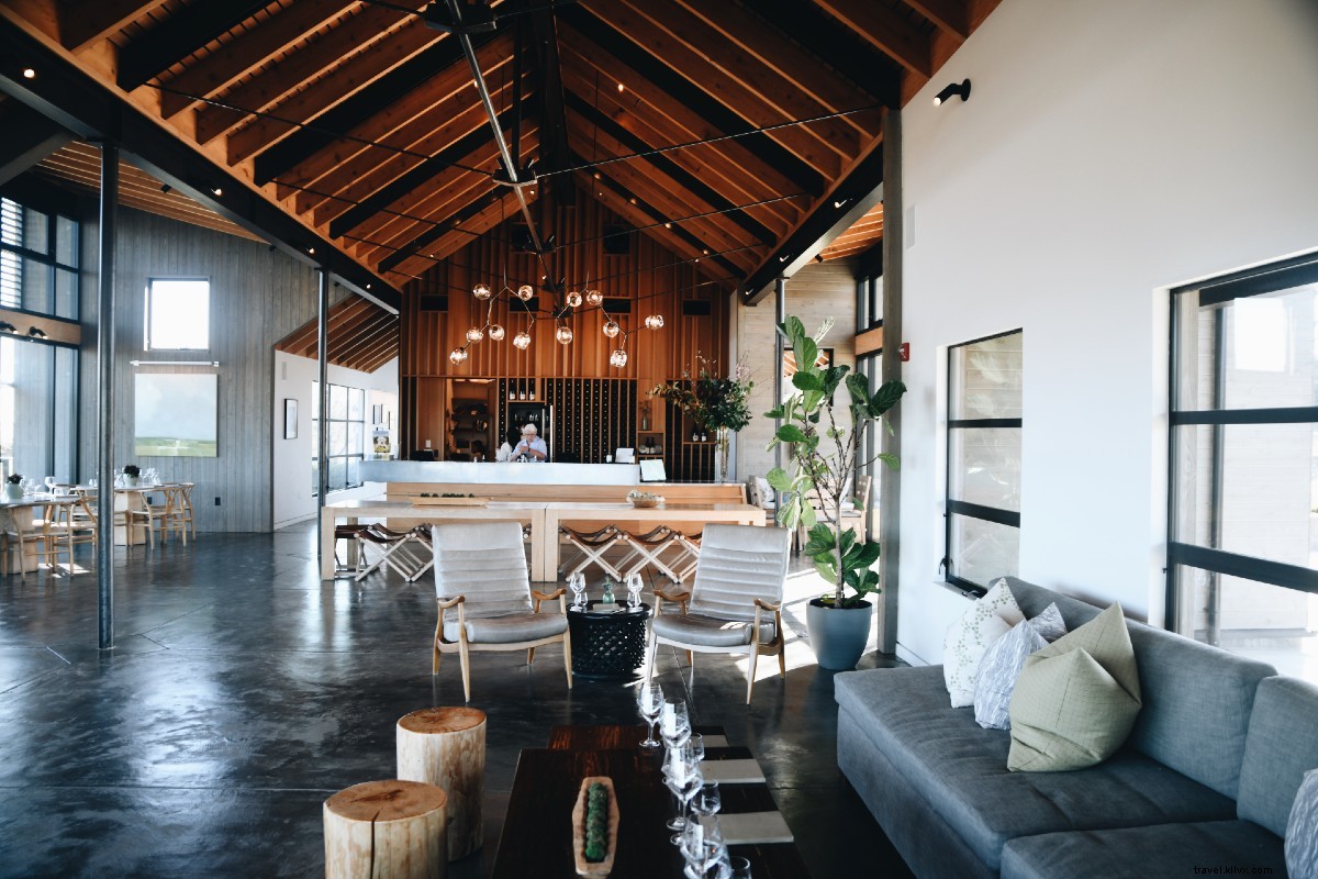 Plongée dans le vin rouge, blanc et le design en Californie viticole