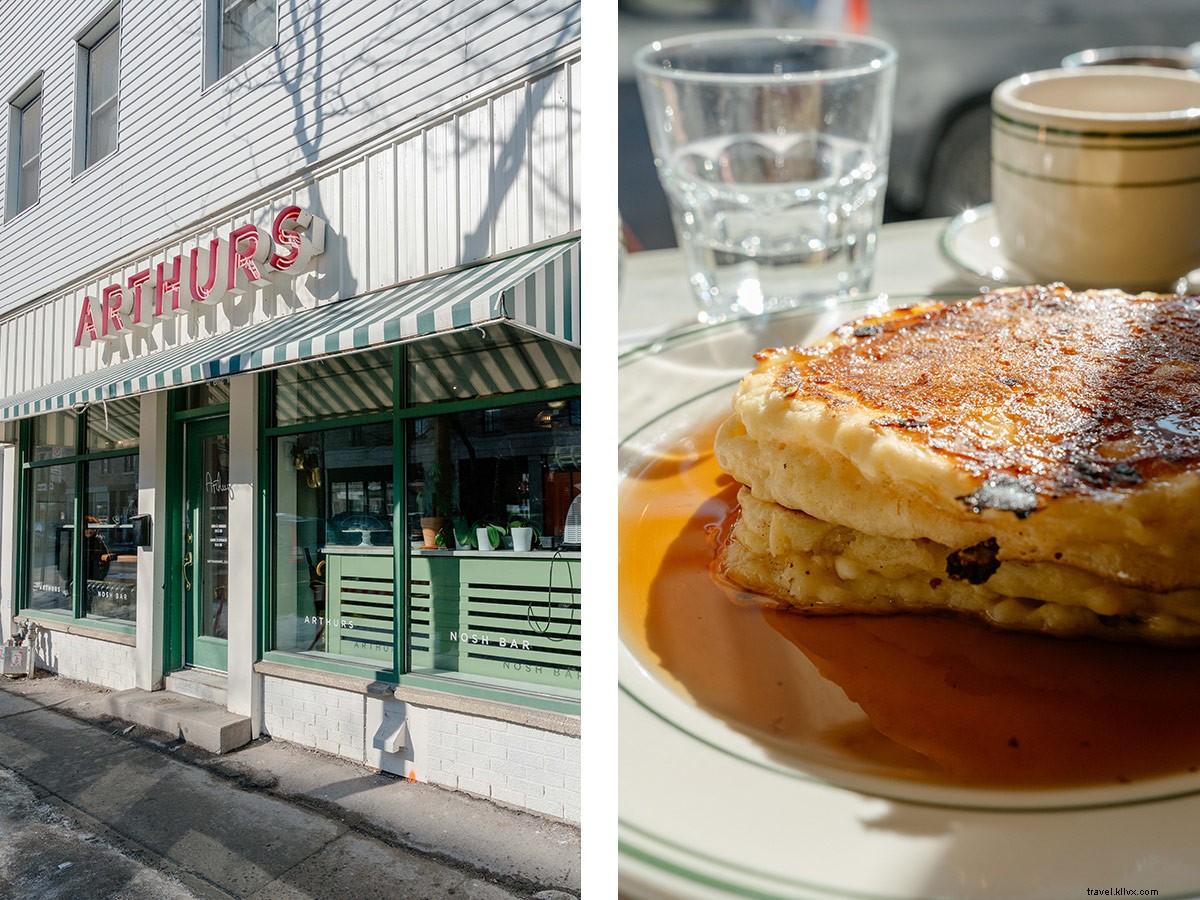 À Arthurs Nosh Bar, le restaurant juif de Montréal, goûtez les crêpes