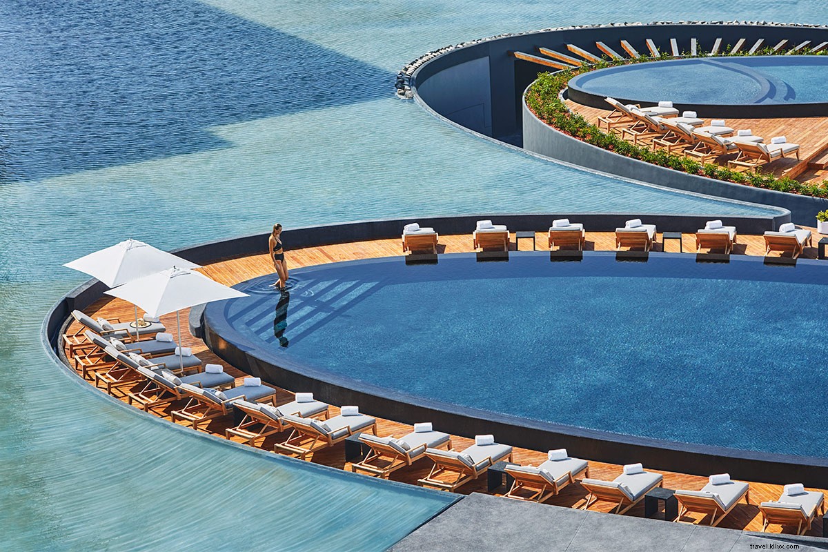 Vue sur le Viceroy Los Cabos, un hôtel qui défie la gravité