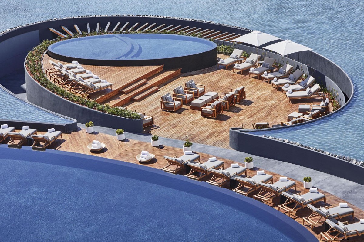 Vue sur le Viceroy Los Cabos, un hôtel qui défie la gravité