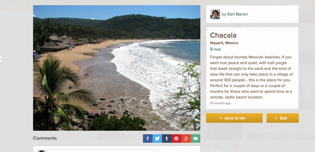Trover – mon générateur d’idées de voyage préféré