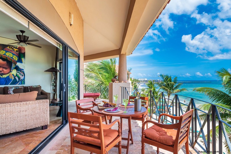 Le balcon du penthouse (celui où nous avons séjourné)