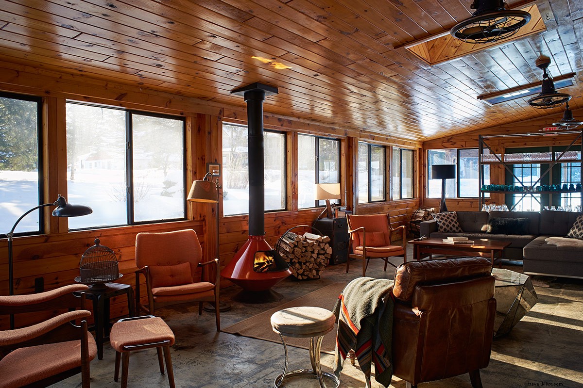 Un refuge de deux hôtels dans les montagnes Catskill, New York