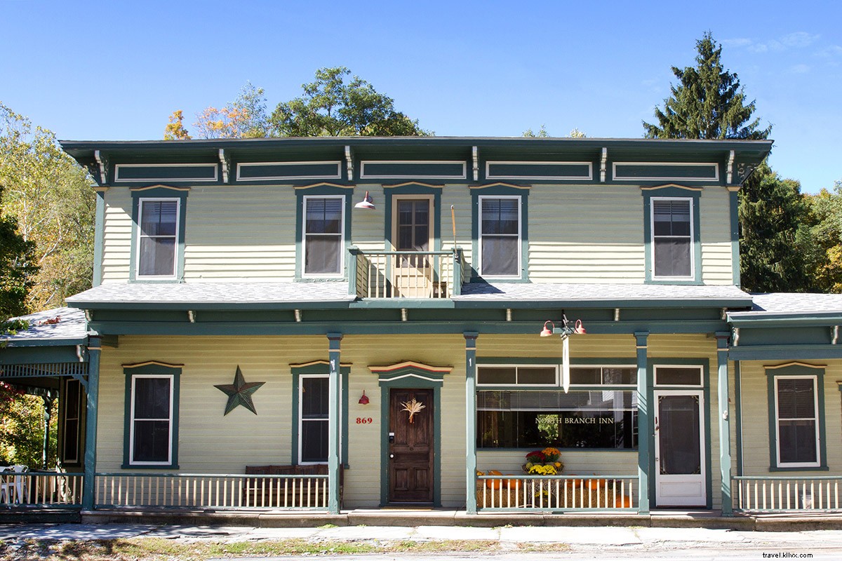 Un refuge de deux hôtels dans les montagnes Catskill, New York