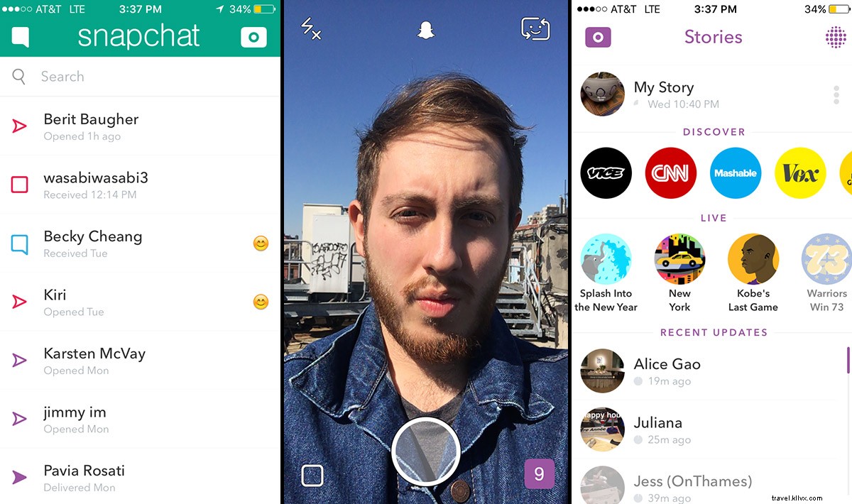 Guide complet Snapchat pour les voyageurs