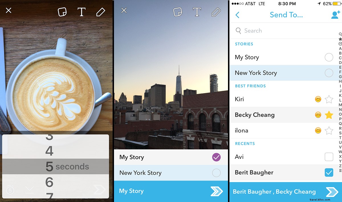 Guide complet Snapchat pour les voyageurs