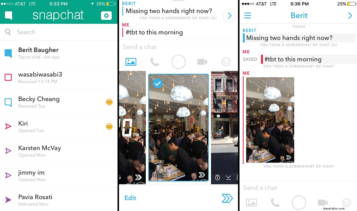 Guide complet Snapchat pour les voyageurs