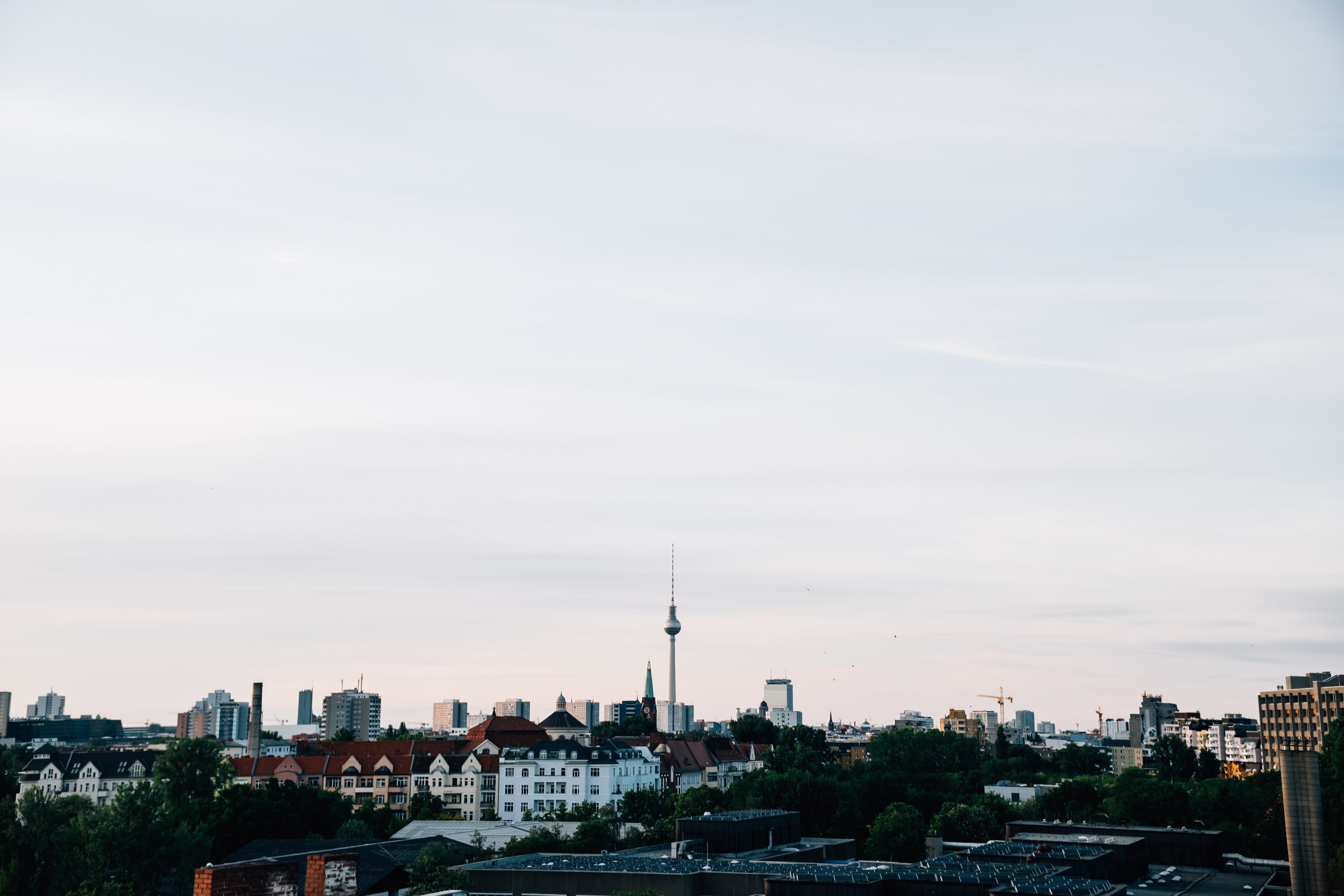 Photo de la tour de Berlin au crépuscule