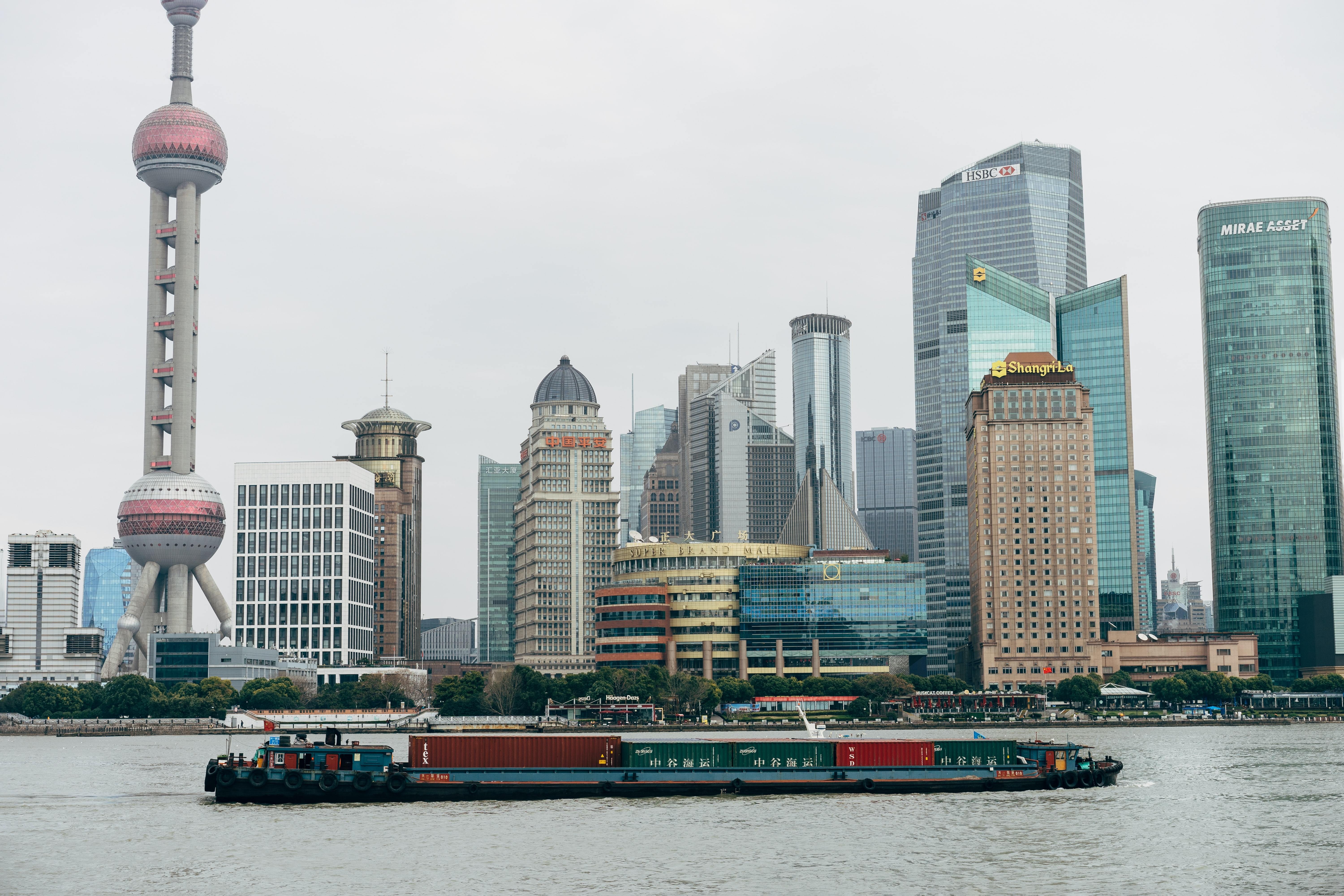 Photo de la ligne d horizon de Pudong, Shanghai