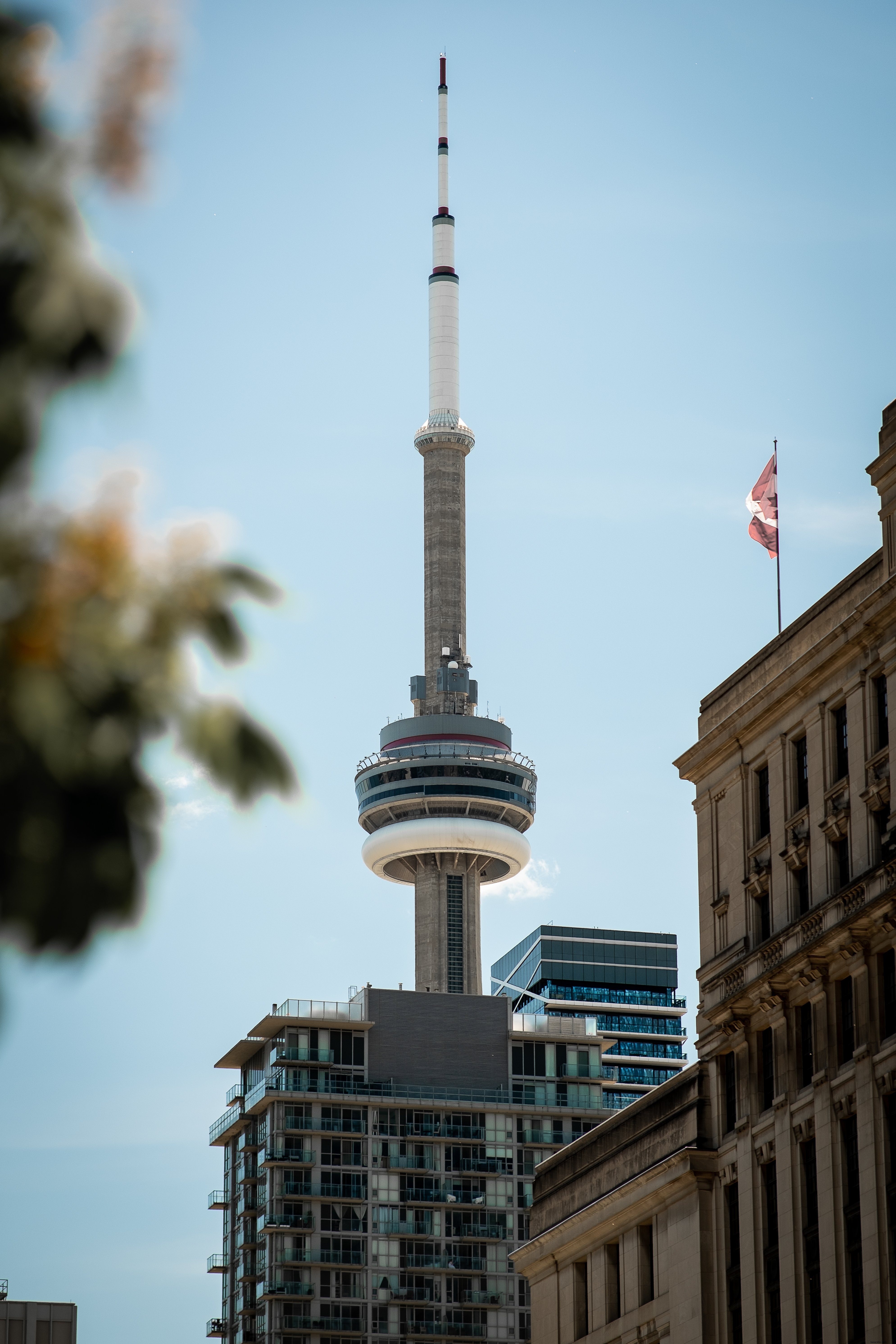 Photo : La Tour CN offrant une vue sur la ligne d horizon de Toronto