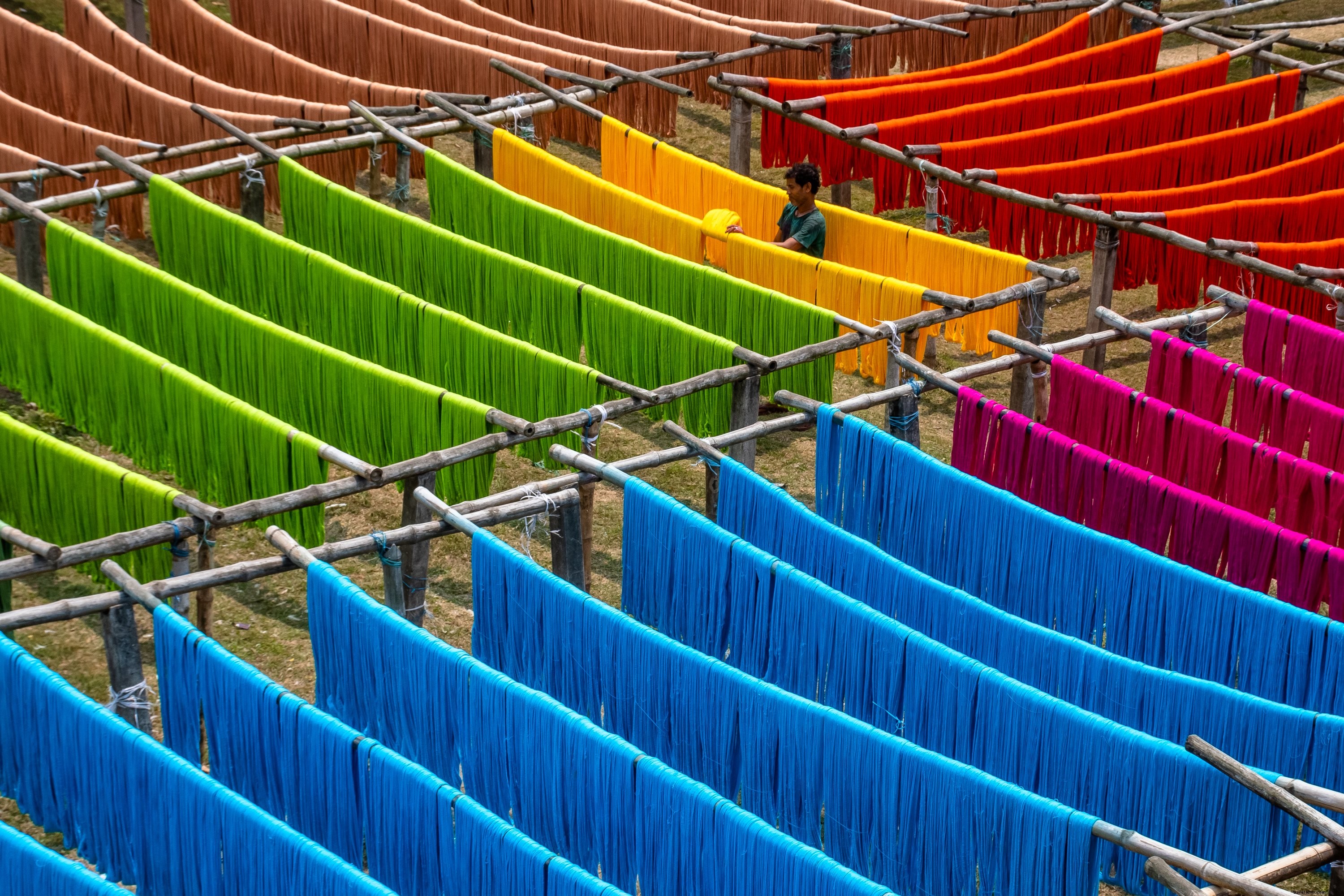 Quelqu’un expérimente une photo de chaîne colorée