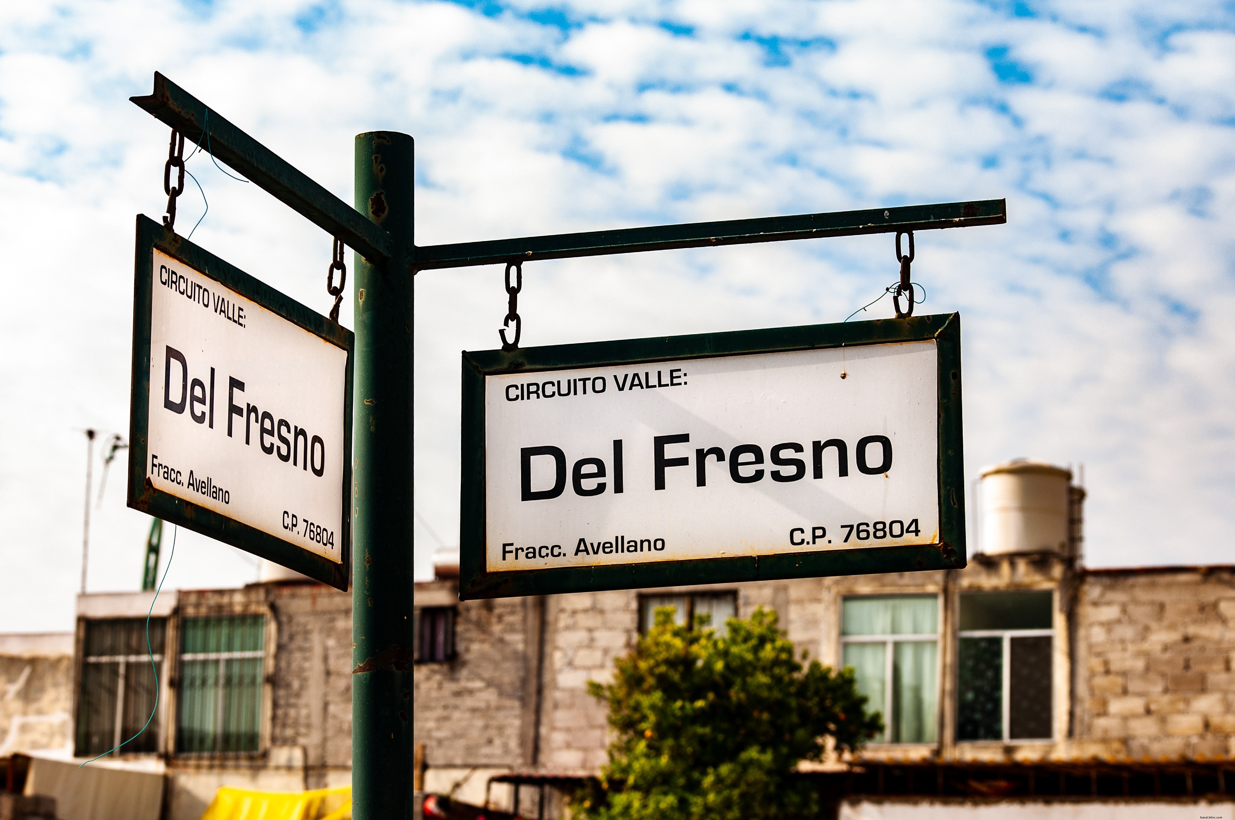 Photos des plaques de rue au Mexique