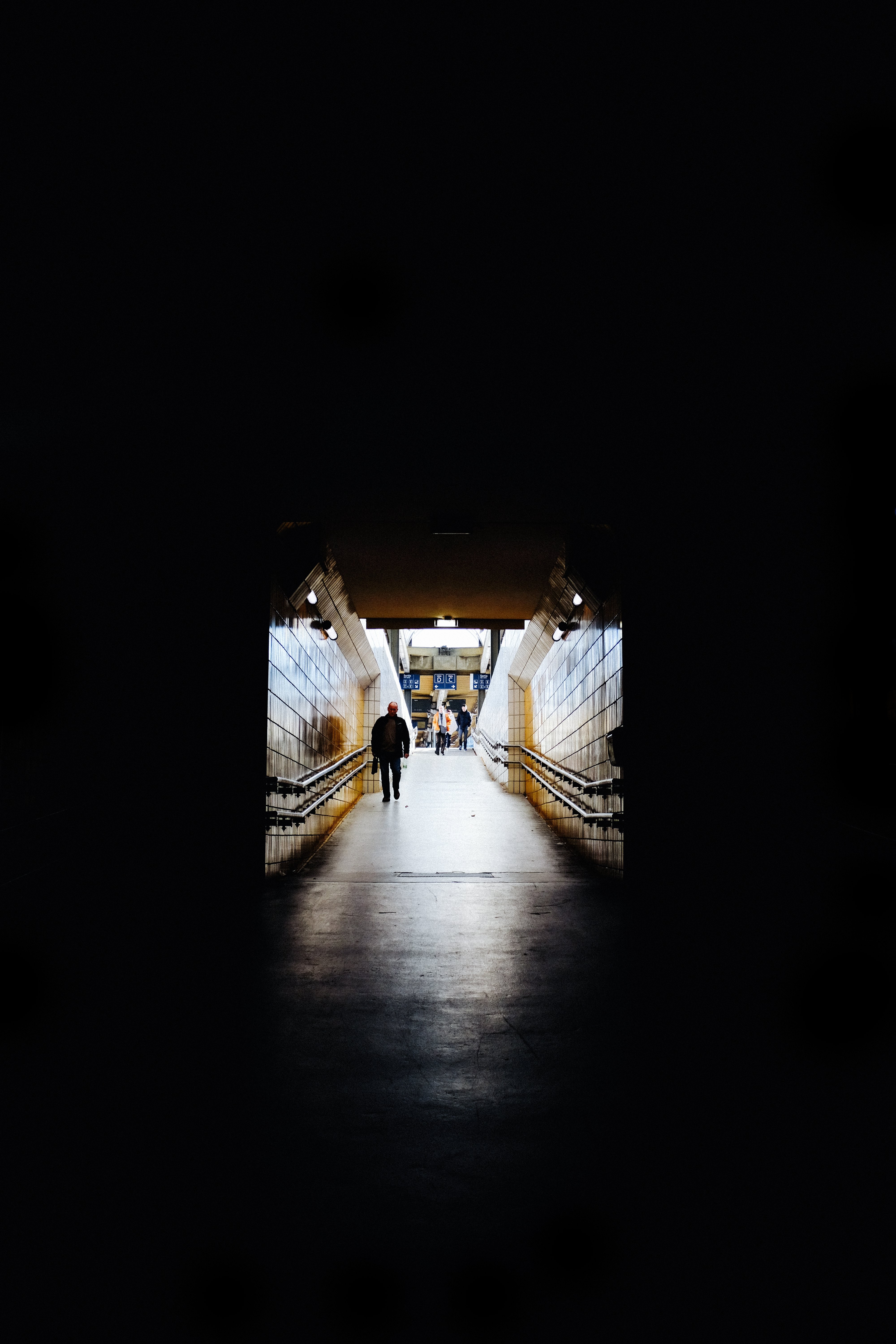 Vue du passage souterrain