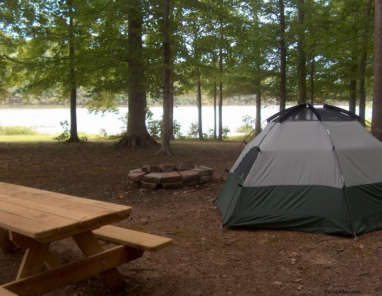 Camping sauvage au parc municipal de Tompkinsville