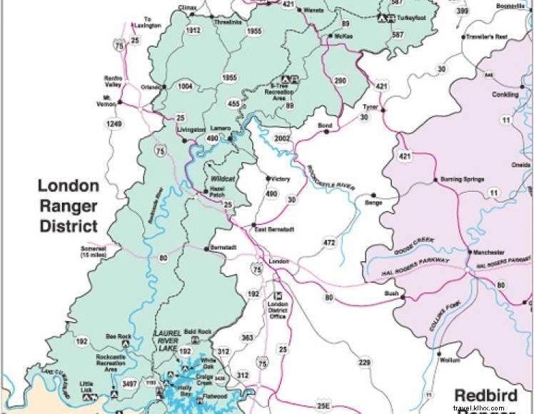 District des rangers de Londres – Forêt nationale Daniel Boone