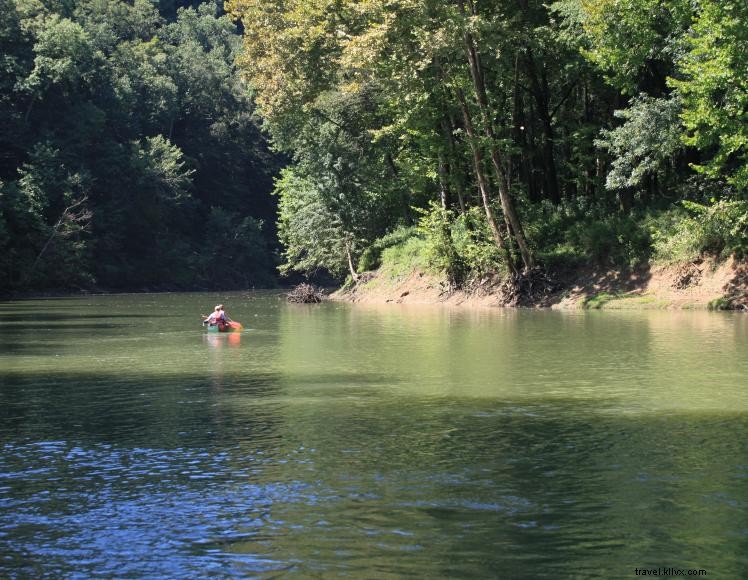 Canoë‑kayak sur la rivière verte