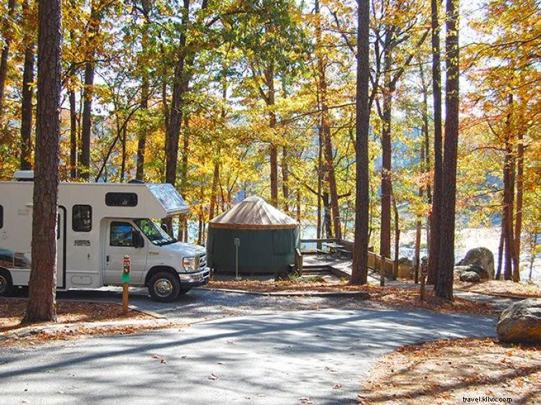 Parc d État Red Top Mountain – Loisirs au bord du lac Allatoona