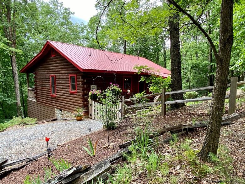 Cottage à toit rouge