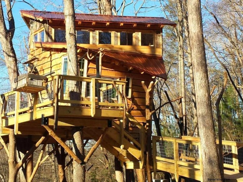 Treehouse Blue Ridge au vignoble Bear Claw