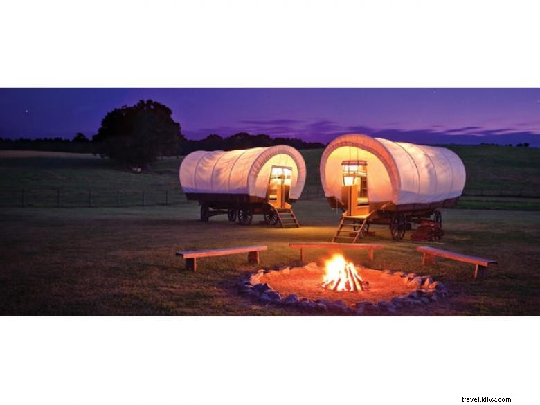 Camping en wagon Conestoga au Rock Ranch