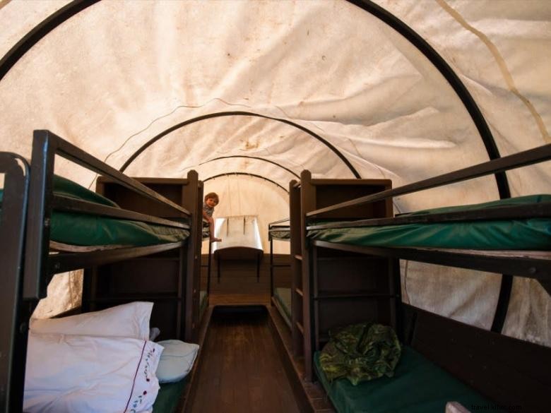 Camping en wagon Conestoga au Rock Ranch