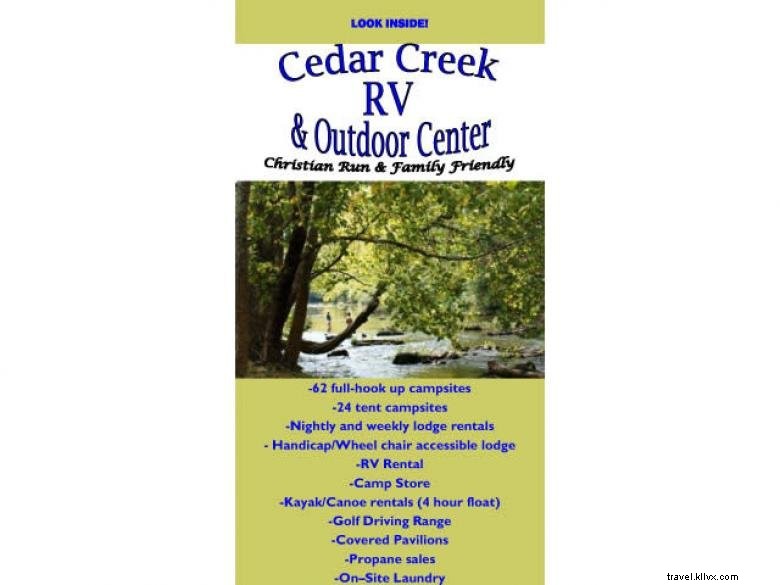 Cedar Creek – Centre de camping et d’activités de plein air