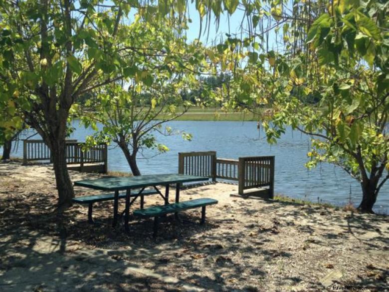 Camping dans la zone de pêche publique de McDuffie