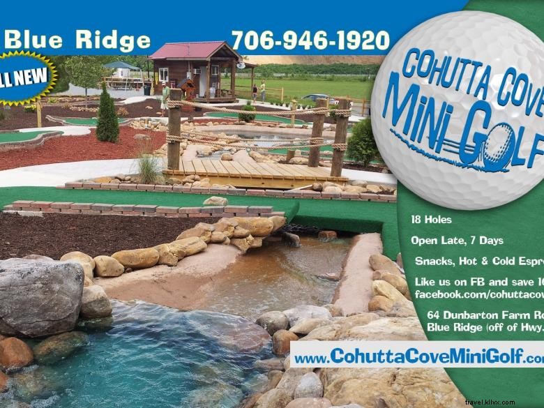 Mini-golf de Cohutta Cove et extraction de pierres précieuses