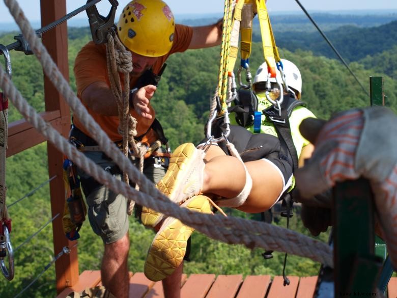 Tours de tyrolienne écologique Screaming Eagle à Banning Mills