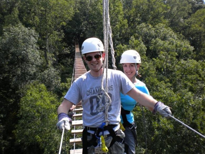 Tours de tyrolienne écologique Screaming Eagle à Banning Mills