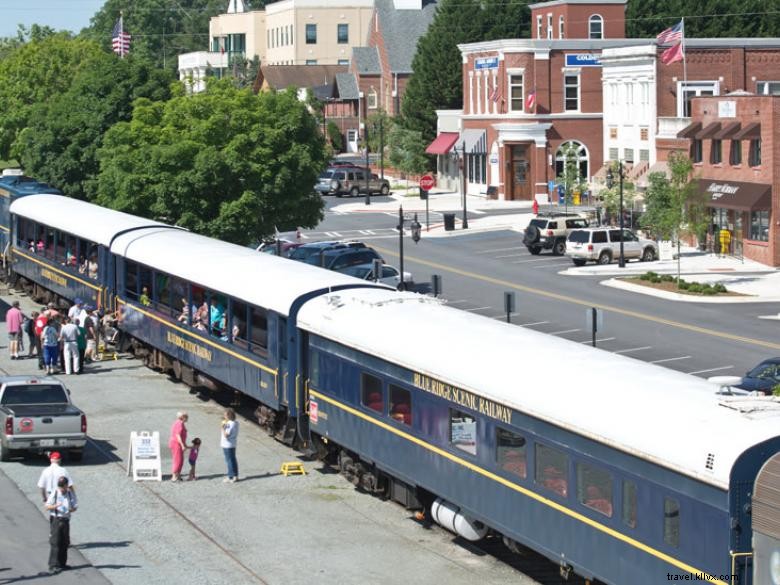 Le train panoramique de Blue Ridge
