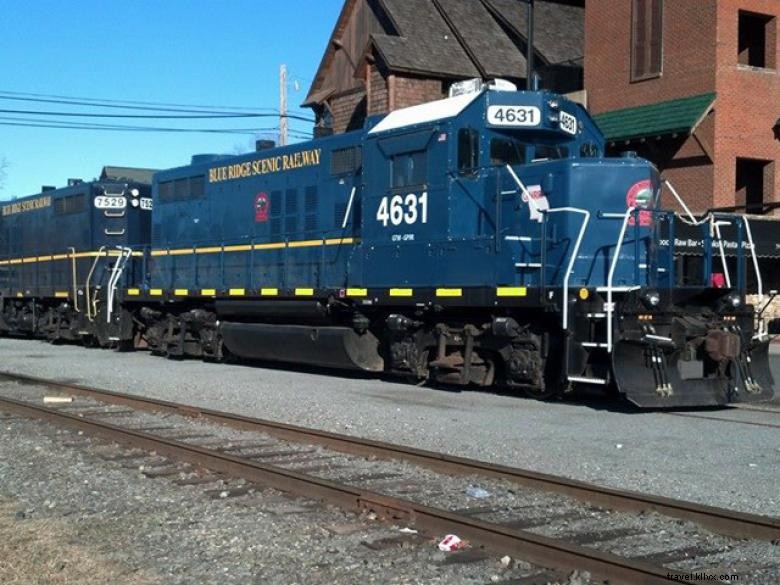 Le train panoramique de Blue Ridge