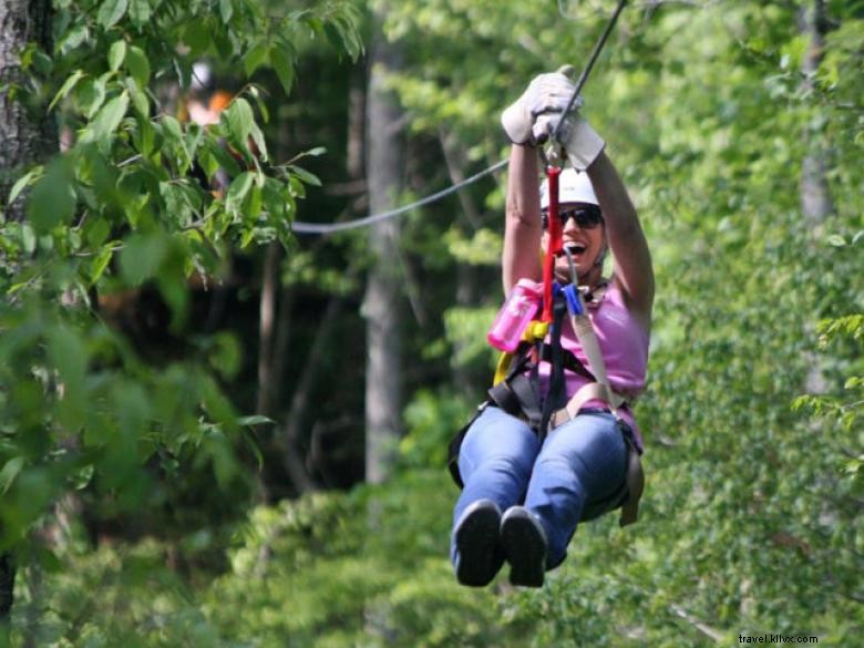 Tyroliennes et tours Canopy à Blue Ridge
