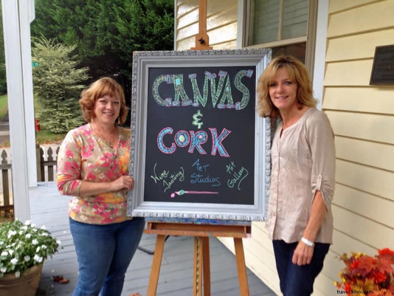 Canvas et Liège – Dégustation de vin et art à Dahlonega