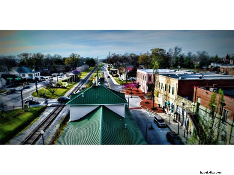 Le quartier animé de la vieille ville de Conyers