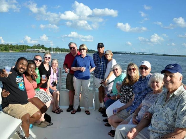 Balades en bateau avec les dauphins à l île Jekyll