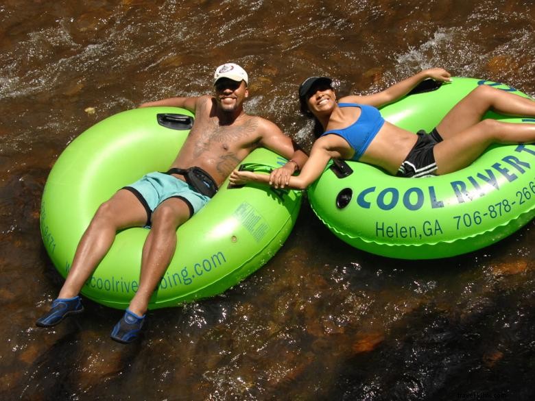 Tubing sur rivière fraîche