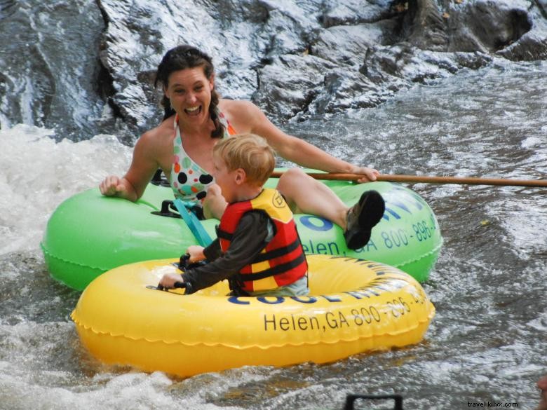 Tubing sur rivière fraîche
