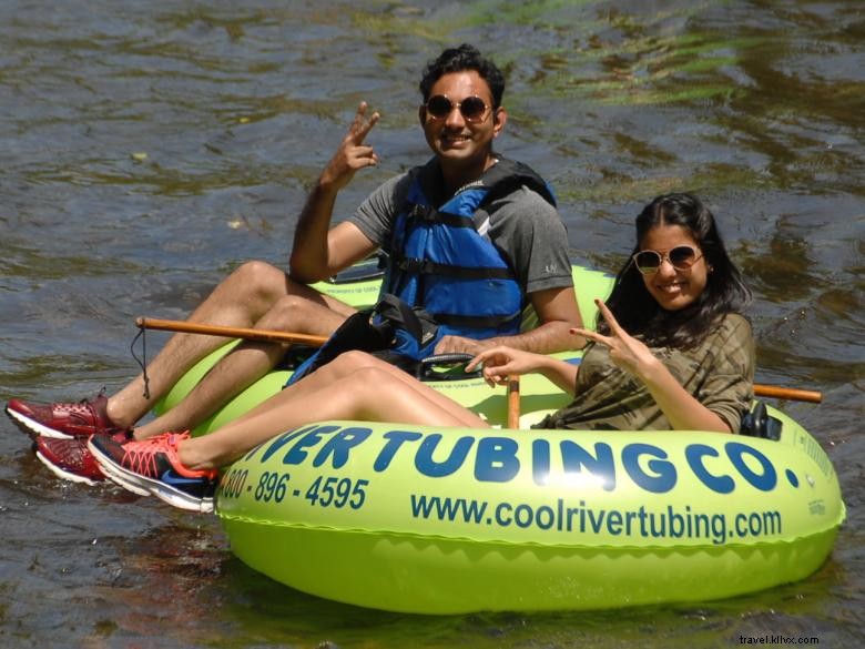 Tubing sur rivière fraîche