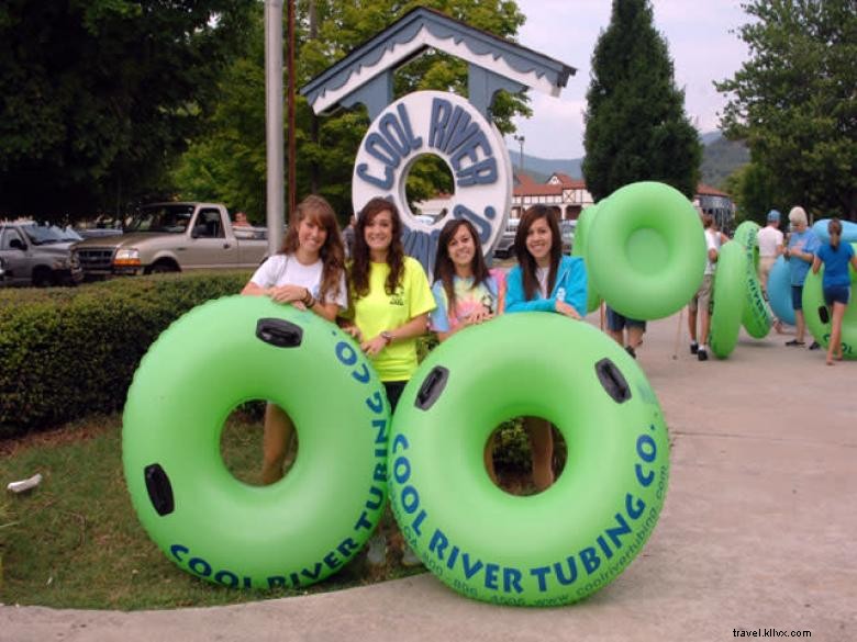 Tubing sur rivière fraîche