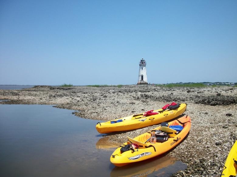 Surf et kayak sur l île du Nord (Tybee Island)