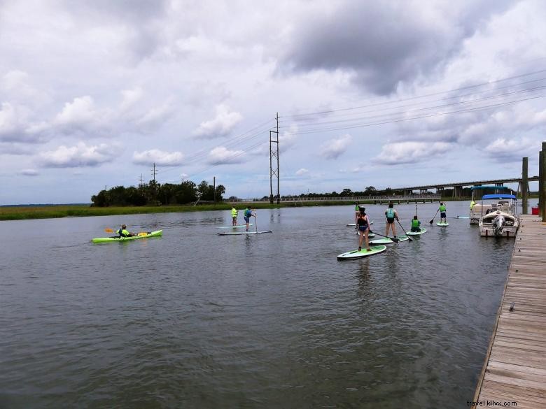 Surf et kayak sur l île du Nord (Tybee Island)